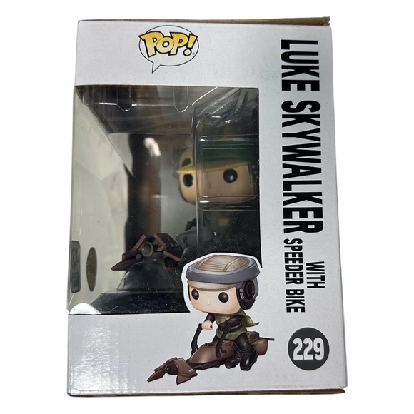 Funko Pop! Star Wars Luke Skywalker with Speeder Bike #229 Vinyl Figure CHASE - Picture 4 of 5